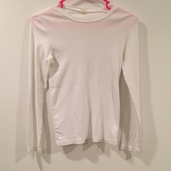 ❗️SOLD❗️J Crew White Tee - Picture 2 of 2